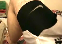 Stroke in Nike Pro Spandex and Nike Basketball reversible vest