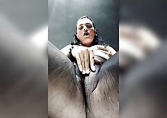 Custom stocking masturbating birthday surprise