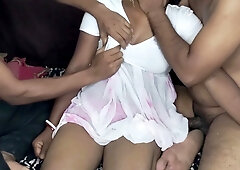 Bangladeshi village group sex fun with friends - Real group action in the countryside!