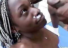 Super Fit EBONY TEEN GANGBANG DP