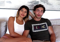 Perfect-Bodied Ivy Rides Buff White Guy Until He Explodes Inside Her