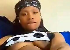 PUNK Black Masturbates w/ Sex toy & Cums