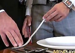 Classy boss dominates his employees tight little butt hole