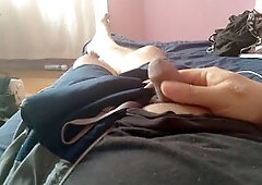 Big cock scene with intense masturbation