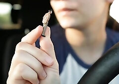 Giantess roleplay in car