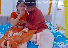 Hindi Sex In Slim Sexy Lady Enjoyed Her First Suhagrat Night And Fucked Hard