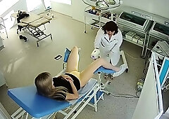 Amateur babes getting their pussies examined on hidden cam