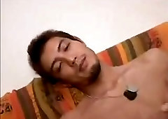 Asian Jock gets rimmed and milked