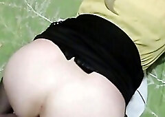 Bareback gurl filled with cum