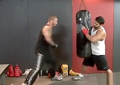 Guy gives his trained nice massage