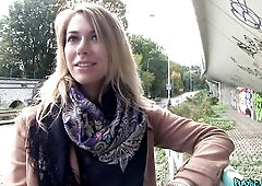 Public Agent - cheating blond takes the cash then takes my dick