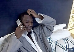 Massive uncircumcised ebony cock fills up a hairy hole