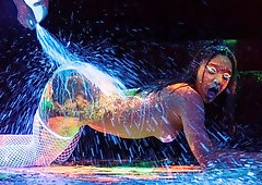 Awesome oiled doll Abella Danger is enjoying anal penetration