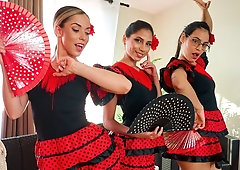 Triple pleasure with Sahily Sweet, Anastasia Brokelyn and Baby Nicols