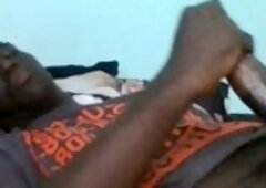 Black masturbate in car, huge cock cum solo, muslim big cock