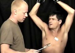 Strapped up soldier gets his bootie demolished by fucktoys and knuckles