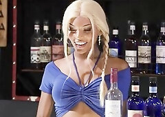 TRANS CUTIES - Lola Morena Gets On Her Knees And Treats Dominic Pacifico To A Deepthroat Oral job