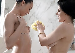 Soft scissoring and toy perversions in a lezzie duo