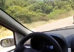 smoking cigar and wanking in my car