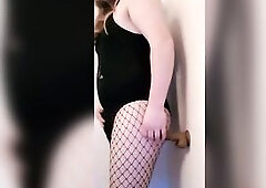 Auroracd 1St anal play with large sex toy