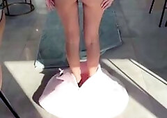 Oiled up MILF takes POV cock on wild journey to orgasm