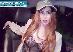 Italian wife swallows blowjob from strangers in public