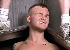 BDSM slave boy tied up punished fucked milked schwule jungs