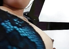 Horny shemale Annalise asshole wrecked