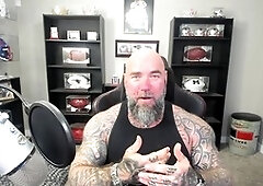 Hairy muscle men, muscle tattoo, the interview