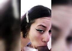 POV putita me saca toda la leche ¡no duda en tragarla toda!