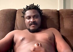 CHATTING MESSY WHILE I RELEASED A FAT MONEY-SHOT FROM MY BIG BLACK COCK