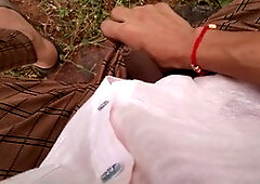 Desi boy doing getting off on the mountain