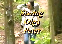 A young girl is fucked hard by stranger in the woods