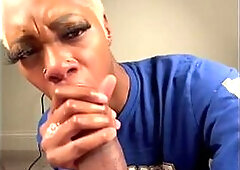 Hawt Black With Wang Sucking Lips Gets Mouth Drilled And Giant Facial