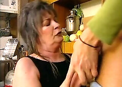 Old breasty doxies with bushy vagina drilled by youthful large knobs (full movie scene)