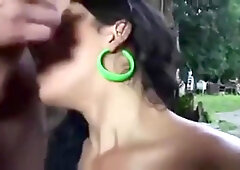 Wild Latin Chick Ts In Outdoor Delicious