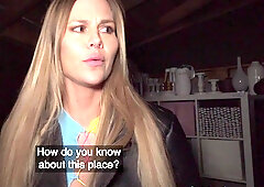 The Hitchhiking Blonde with Bouncing Boobs needs cash ASAP - Martin Gun