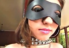 bitch gets gangbanged & shot with jizz