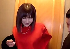 Beautiful breast, vacuuming, hj