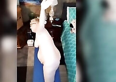 Hawt Older Does Stripped Yoga In The A.M.!