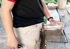 Hiroshi : Solo Fucking His Toy & Cumshots #2