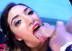 GGG - FRIDA SANTE - HER 1ST TIME AT GGG SEMEN STUDIO