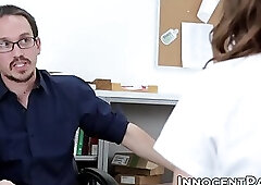 Hot and wild pussy drilling in the library with student Jade Nile and teacher Jimmy Deep