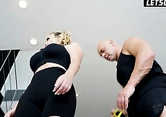 Breasty Tatiana Cheats on BF with Large Wang Trainer - LATIN CHICK IMLF