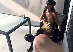 Lady Nikita - Wanker Slave Eating Ashes & Sperm From My