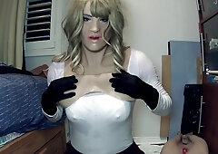 Night Of Masks Playmate! Female Mask Playmate Plays With Her Tight Body And Starts To Unmask!