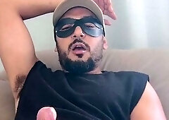 Boy moaning loudly with lust and masturbating intensely.