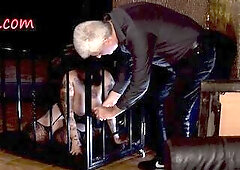 Fresh cutie Hisztis is introduced during the time that some other serf Nitta is caged.