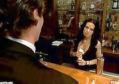 Big tits tranny bartender fucks client