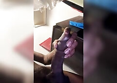 Hungry fingers fetch thick rod in taut massage